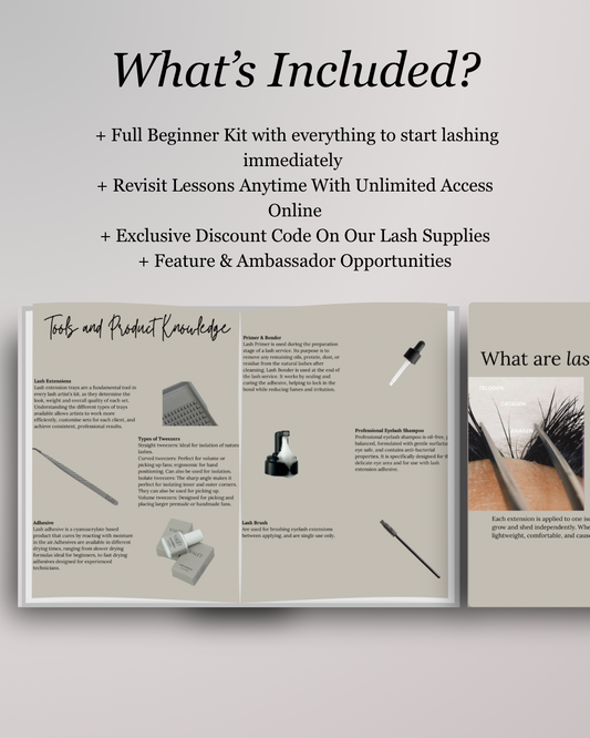 IN-PERSON Beginner Eyelash Extension Course